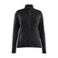 Microfleecevest Dames 4766 - Zwart/Rood