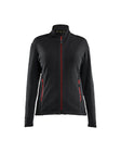 Microfleecevest Dames 4766 - Zwart/Rood