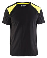 T-shirt Industrie 3379 - Zwart/High Vis Geel