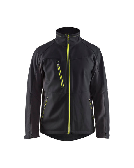 Softshell Jack 4950 - Zwart/High Vis Geel