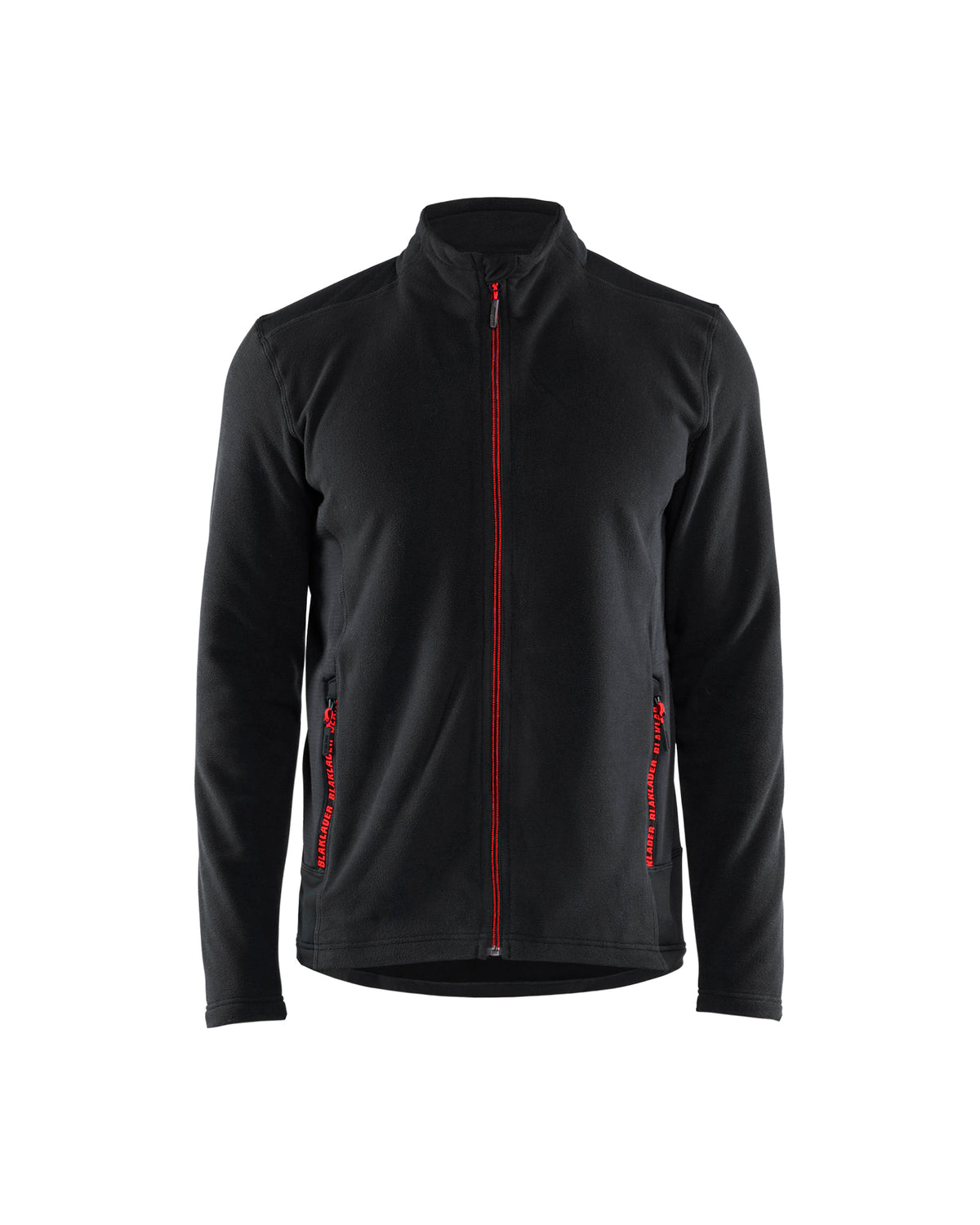Microfleecevest 4765 - Zwart/Rood