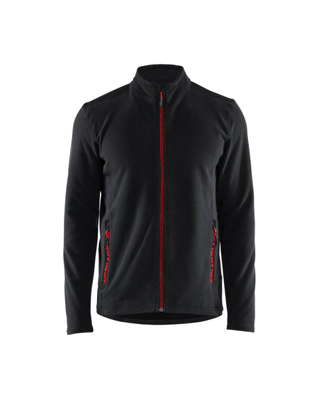 Microfleecevest 4765 - Zwart/Rood