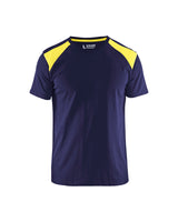 T-shirt Industrie 3379 - Marine/High Vis Geel