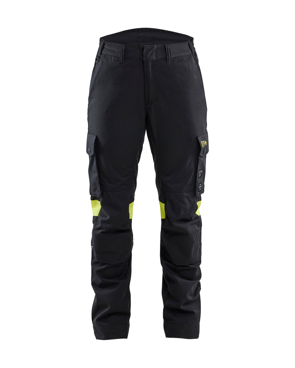 Werkbroek Multinorm Dames 7107 - Zwart/High Vis Geel
