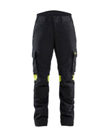 Werkbroek Multinorm Dames 7107 - Zwart/High Vis Geel