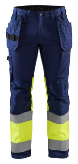 High-Visibility Werkbroek 1558 - Marine/High Vis Geel
