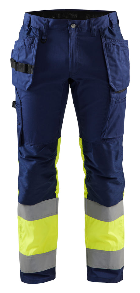 High-Visibility Werkbroek 1558 - Marine/High Vis Geel