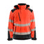 High-Visibility Softshell Winterjas 4400 - High Vis Rood/Zwart
