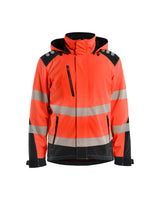 High-Visibility Softshell Winterjas 4400 - High Vis Rood/Zwart