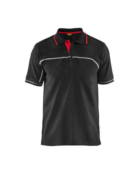 Poloshirt 3389 - Zwart/Rood