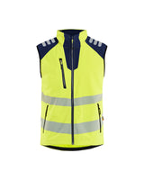 High-Visibility Softshell Bodywarmer 3091 - High Vis Geel/Marineblauw