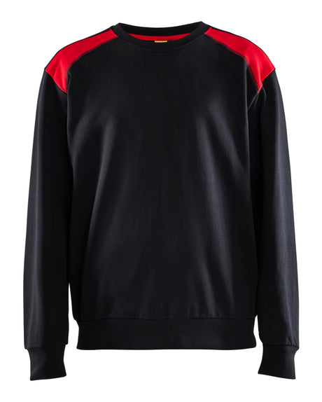 Sweatshirt 3580 - Zwart/Rood