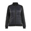 Hybride Sweatshirt met Rits Dames 3419 - Zwart/Donkergrijs