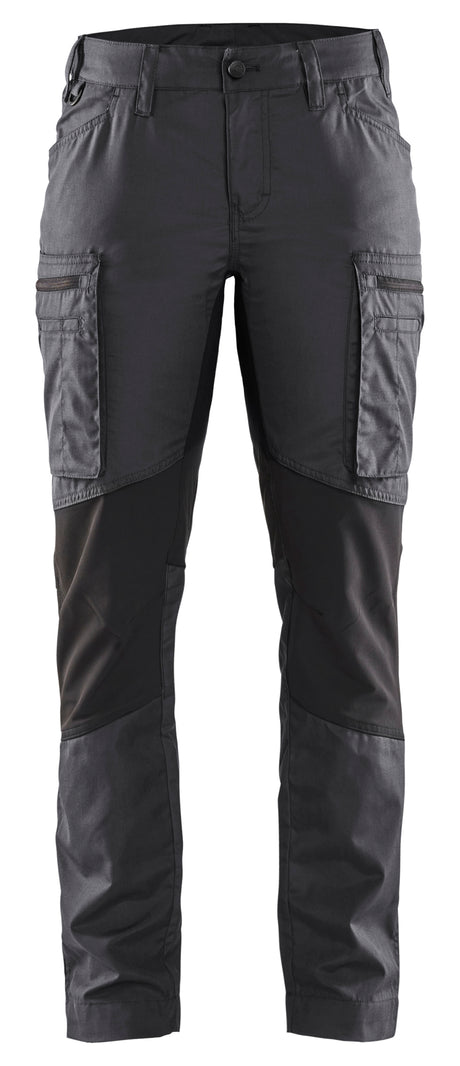Service werkbroek Stretch Dames 7159 - Donkergrijs/Zwart