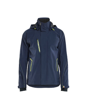 Shell Jack Stretch 4483 - Donker marineblauw/High Vis Geel