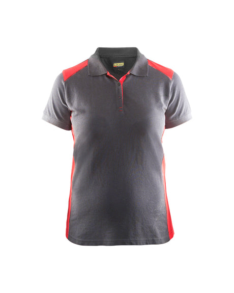 Poloshirt Dames 3390 - Grijs/Rood