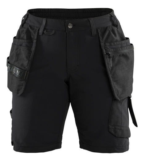 Werkshort Dames 7183 - Zwart/Donkergrijs