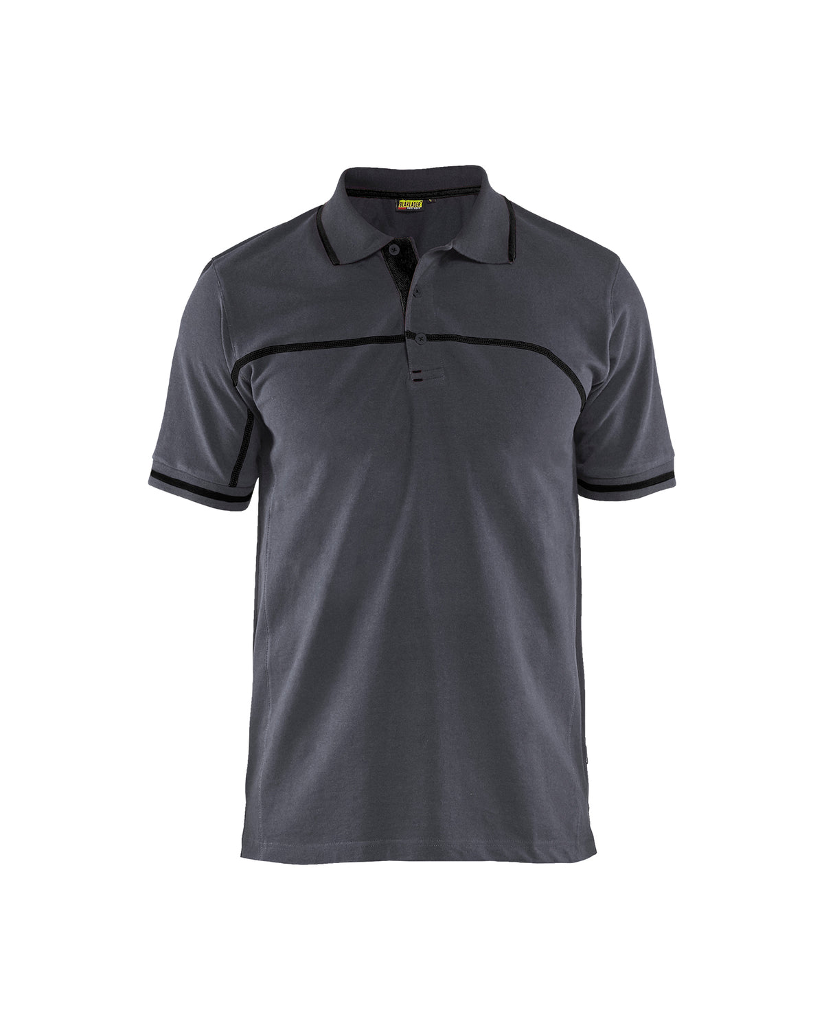 Poloshirt 3389 - Medium grijs/Zwart