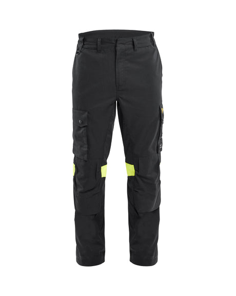 Werkbroek Multinorm Vlamvertragend 1417 - Zwart/High Vis Geel