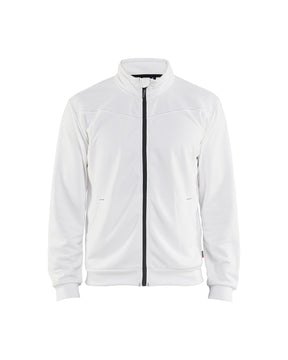 Sweatshirt met rits 3362 - Wit/Donkergrijs