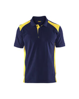 Poloshirt 3324 - Marine/High Vis Geel