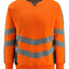 Sweatshirt 50126 - 1418 - hi-vis oranje/donkerantraciet