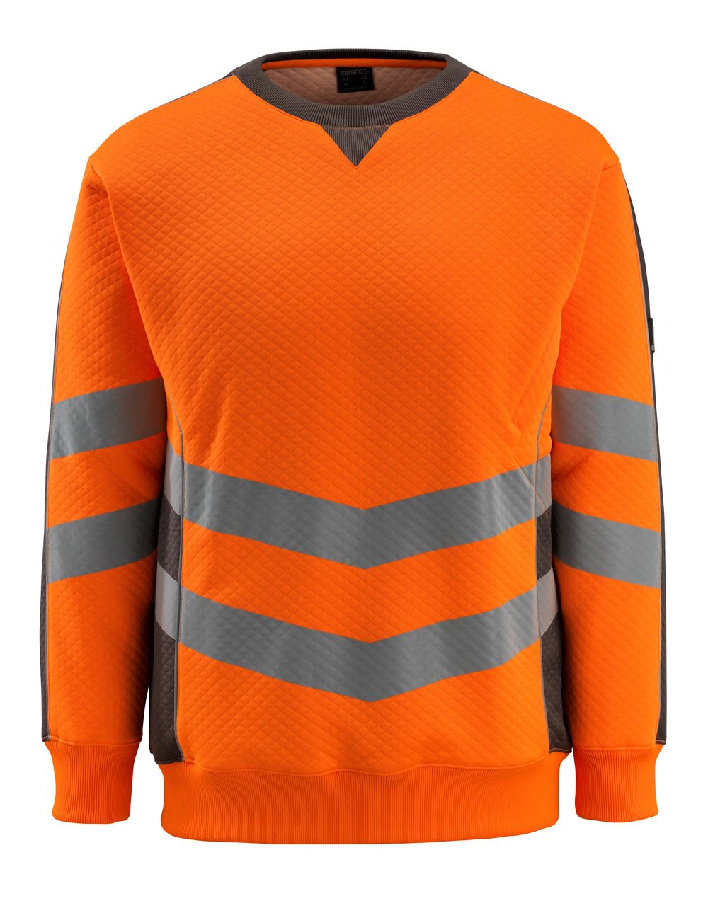 Sweatshirt 50126 - 1418 - hi-vis oranje/donkerantraciet