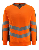 Sweatshirt 50126 - 1418 - hi-vis oranje/donkerantraciet
