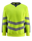 Sweatshirt 50126 - 17010 - hi-vis geel/donkermarine