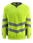 Sweatshirt 50126 - 1718 - hi-vis geel/donkerantraciet