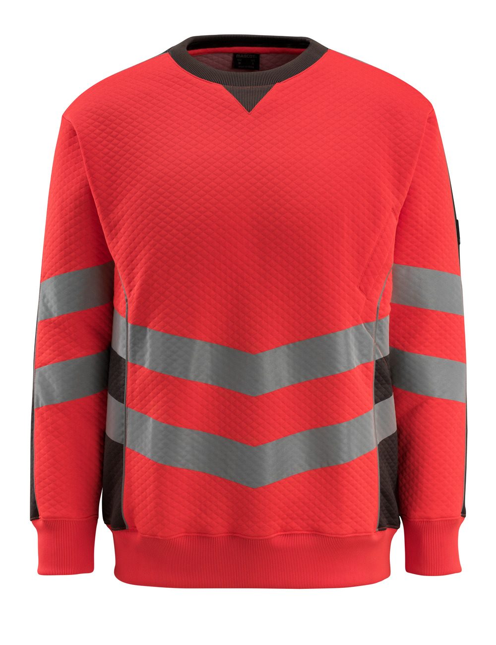 Sweatshirt 50126 - 22218 - hi-vis rood/donkerantraciet