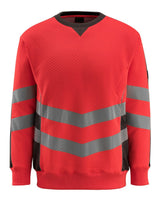 Sweatshirt 50126 - 22218 - hi-vis rood/donkerantraciet