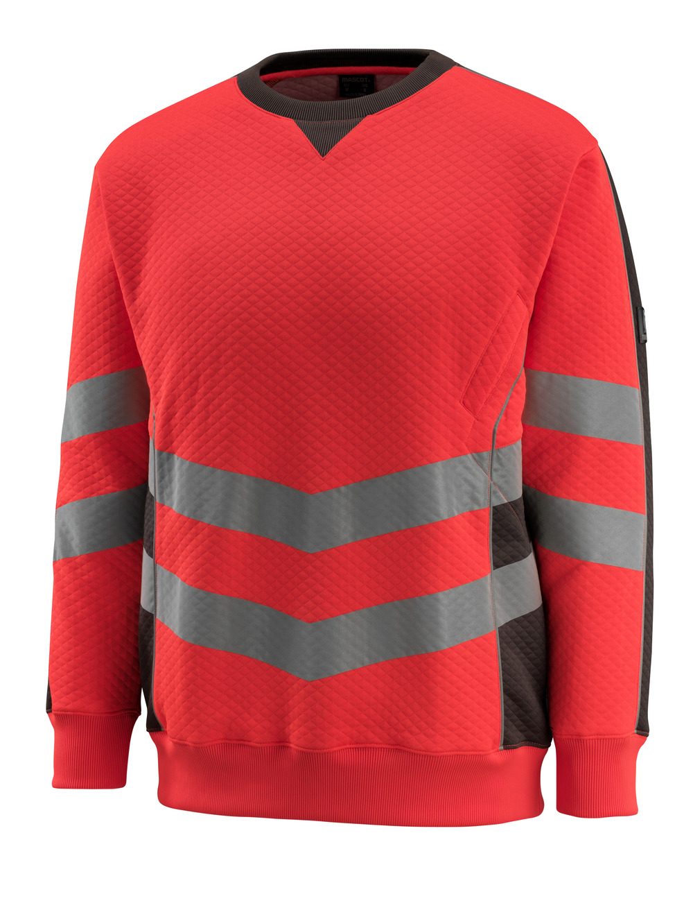 Sweatshirt 50126 - 22218 - hi-vis rood/donkerantraciet