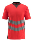 High-Visibility t-shirt 50127 - 22218 - hi-vis rood/donkerantraciet