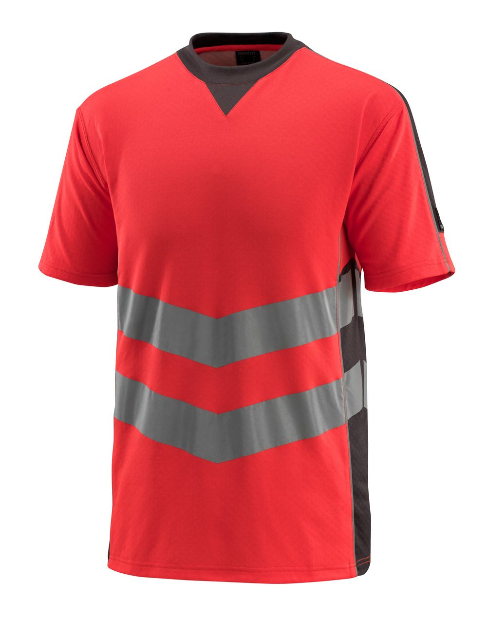 High-Visibility t-shirt 50127 - 22218 - hi-vis rood/donkerantraciet