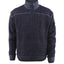 Gebreide trui met korte rits 50354 - 180 - blauwgrijs