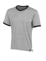 T-shirt met V-hals 50415 - 08 - grijs-gemêleerd
