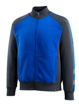 Sweatshirt met rits 50565 - 11010 - korenblauw/donkermarine