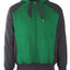 Capuchontrui met rits 50566 - 0309 - groen/zwart