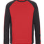 T-shirt lange mouwen 50568 - 0209 - rood/zwart
