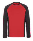T-shirt lange mouwen 50568 - 0209 - rood/zwart