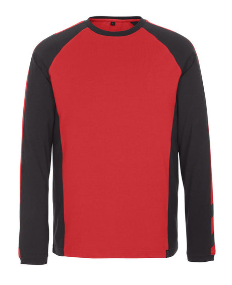 T-shirt lange mouwen 50568 - 0209 - rood/zwart