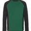 T-shirt lange mouwen 50568 - 0309 - groen/zwart