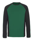 T-shirt lange mouwen 50568 - 0309 - groen/zwart