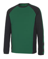 T-shirt lange mouwen 50568 - 0309 - groen/zwart