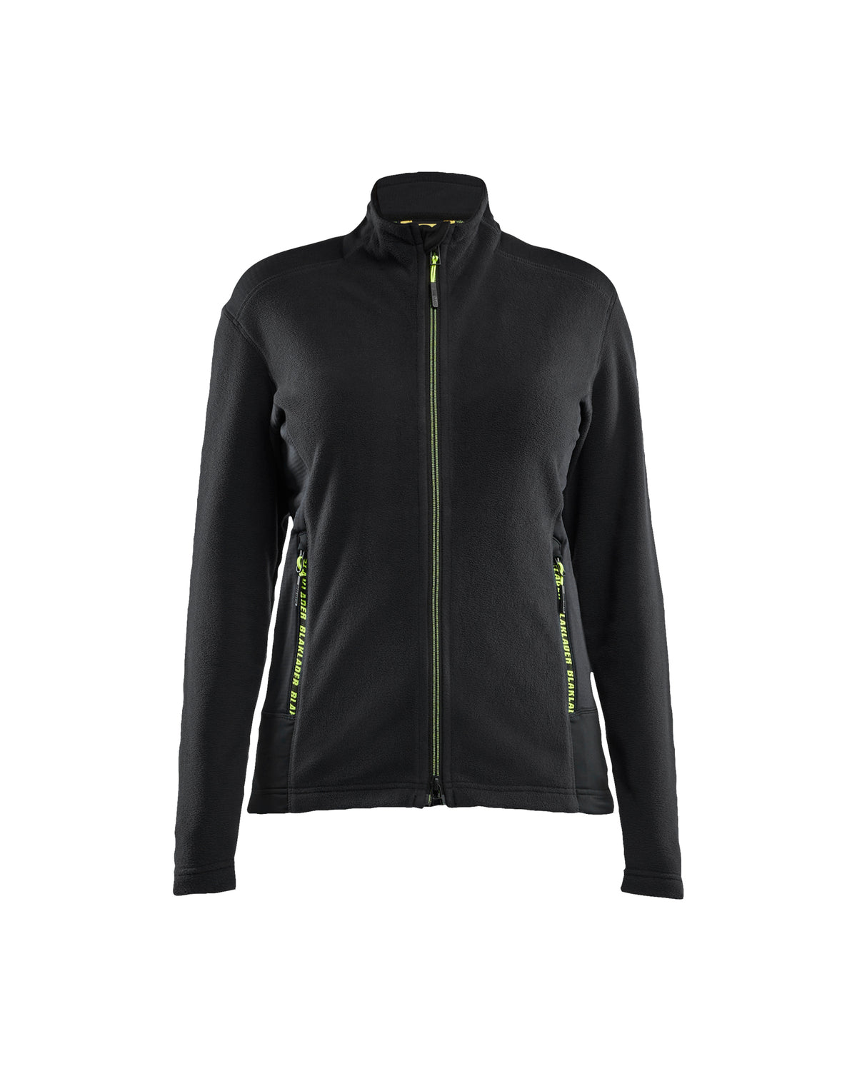 Microfleecevest Dames 4766 - Zwart/High Vis Geel