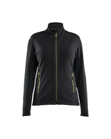 Microfleecevest Dames 4766 - Zwart/High Vis Geel
