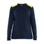 T-Shirt Lange Mouwen Vlamvertragend Dames 3467 - Marine/High Vis Geel