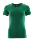 T-shirt met V-hals Dames 51584 - 03 - groen