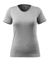 T-shirt met V-hals Dames 51584 - 08 - grijs-gemêleerd